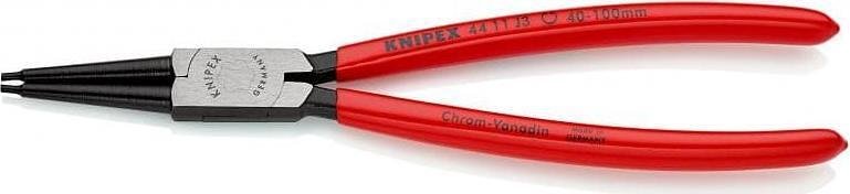 Зегер клещи, Ø40-100мм, червена ръкохватка 225мм, Knipex - K4411J3