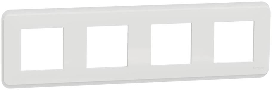Лицева рамка 4х цвят Бял Unica Pro SE, SCHNEIDER ELECTRIC, NU400818