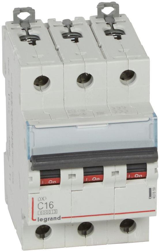 Автоматичен прекъсвач DX3 3P 16A крива С 6kA Legrand, LEGRAND НИСКО НАПРЕЖЕНИЕ, 407859
