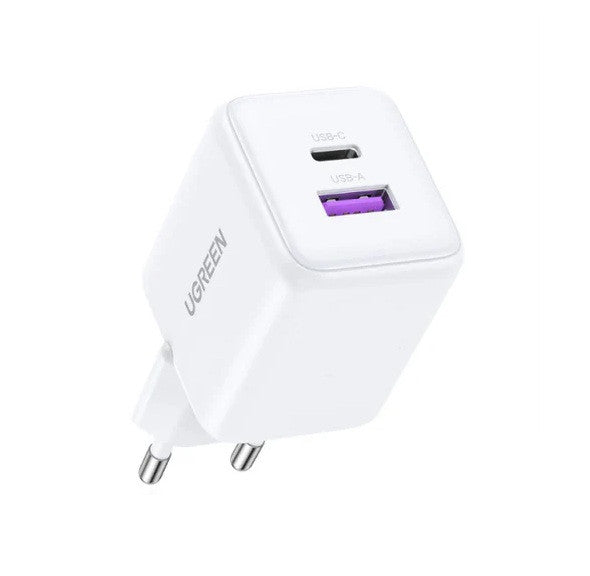 ЗАРЯДНО УСТРОЙСТВО X516 220V 1xUSB-C 1xUSB A 30W mini UGREEN - БЯЛО