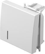 Лицев панел ключ/бутон 2 мод. с индикатор цвят Бял гланц Modul TEM, TM12PWIN