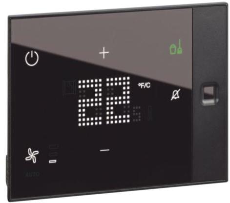 Термостат UXone 230V с DND/MUR за открит монтаж, черен, BUS, LEGRAND, 48923