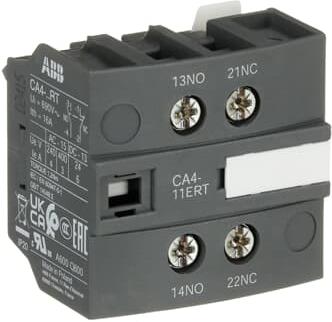 Помощен контакт с 1NO+1NC /CA4-11ERT/ за контактори AF09...38 за челен монтаж ABB, 1SBN010155R1011
