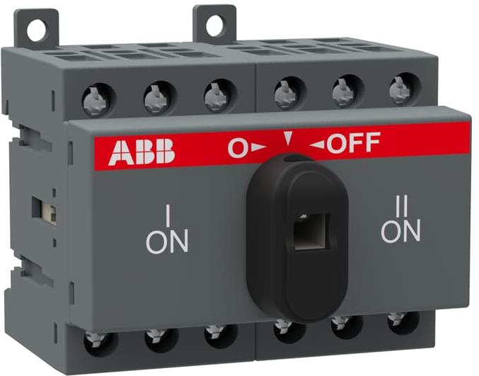 Разединител OT25F3C 25А 3P I-0-II за DIN монтаж без ръкохватка АВВ, ABB, 1SCA104863R1001