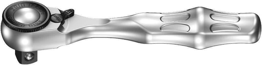 Тресчотка ¼", ръкохватка 87мм, 8008 A Zyklop Mini 3 Wera - W003793