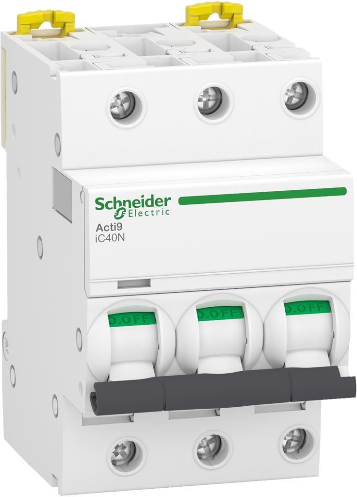 Автоматичен прекъсвач Acti 9 iC40N 3P 16A крива C 6kA SE, SCHNEIDER ELECTRIC НИСКО НАПРЕЖЕНИЕ, A9P54316