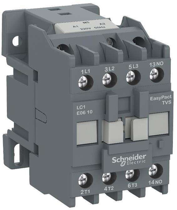 Контактор TeSys E 3P 2.2kW (6A AC-3) 1NO 220V 50Hz SE, SCHNEIDER ELECTRIC НИСКО НАПРЕЖЕНИЕ, LC1E0610M5