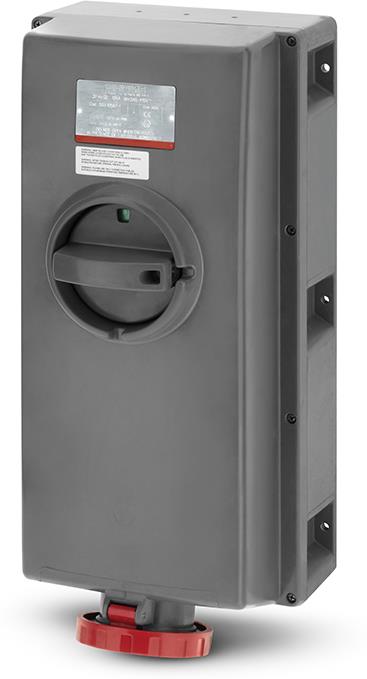 Взривозащитен контакт 3P+Е 125A EX II 3D зона 22 с мех. блокировка IP66/IP67 IK10 Scame, SCAME, 503.12586