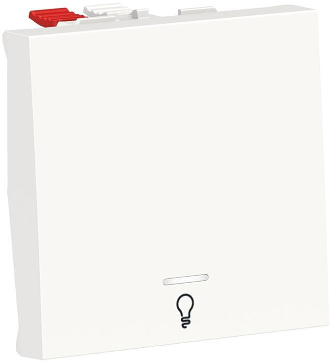 Бутон с индикатор и символ "лампа" 2 мод. цвят Бял Unica SE, SCHNEIDER ELECTRIC, NU320618LN