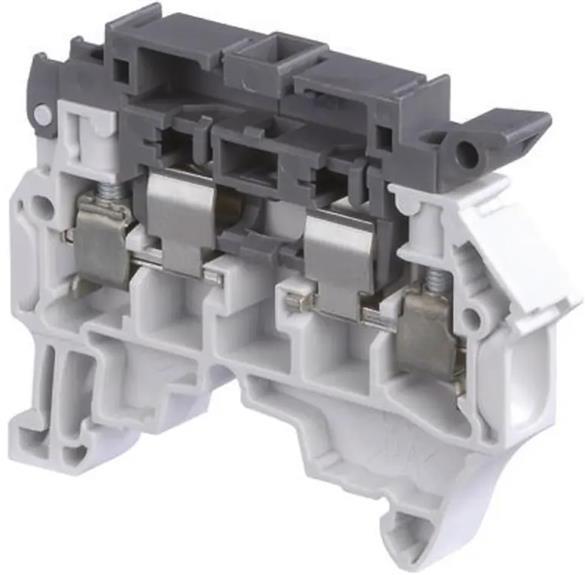 Редова клема СИВА 4мм2 за предпазител 5х20/5х25 ZS4-SF1 серия SNK ABB, 1SNK508410R0000