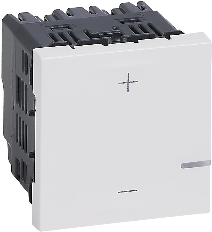 Димер бутонен R=3-400W L=3-400VA LED=3-125VA цвят бял Mosaic Legrand, LEGRAND, 78407A