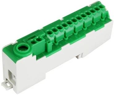 Клема изолирана ЗЕЛЕНА PE14-S 1P 1x25mm² + 12X2.5mm² + 2X4mm² IP20 80A 500V Pollmann, POLLMANN, PE2020252