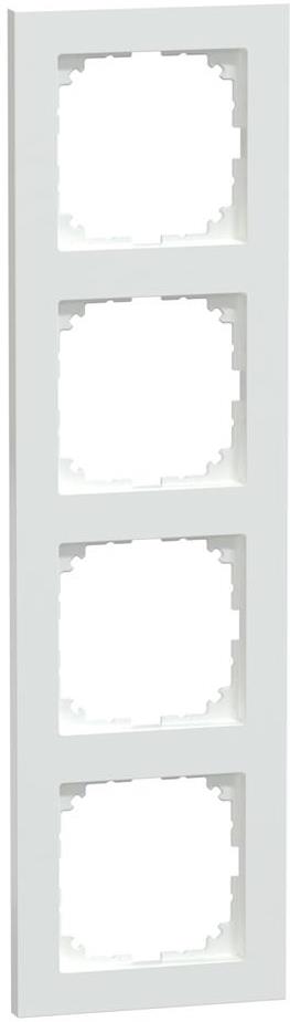 Рамка 4х цвят Активно бял, M-Pure System M Merten SE, SCHNEIDER ELECTRIC, MEG4040-3625