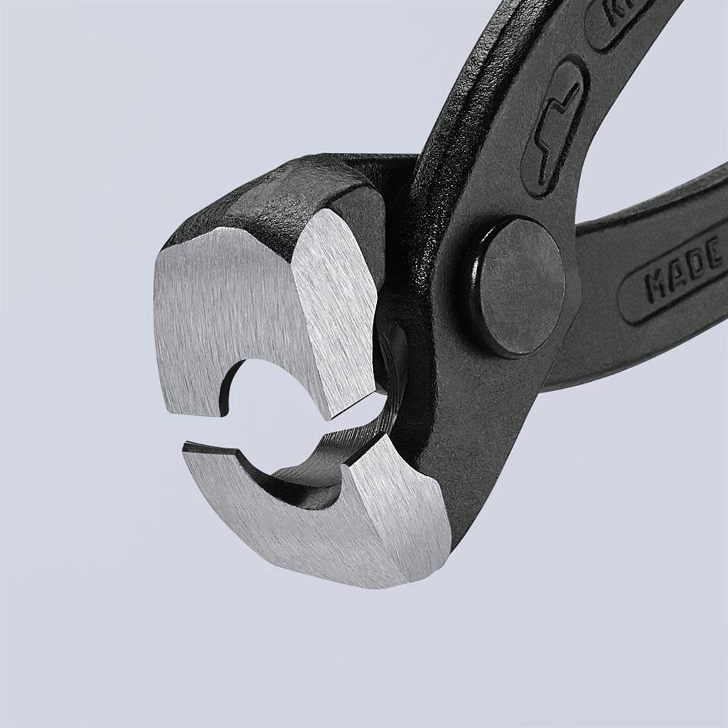 Клещи за скоби, червена ръкохватка 220мм, Knipex - K1099I220
