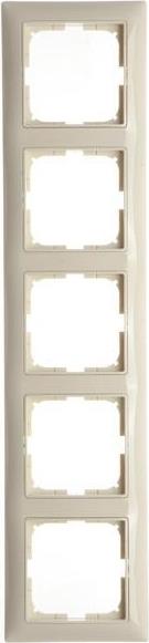 Рамка 5х цвят КРЕМ Basic 55 ABB /до изчерпване/, ЛИКВИДАЦИЯ, 2CKA001725A1488