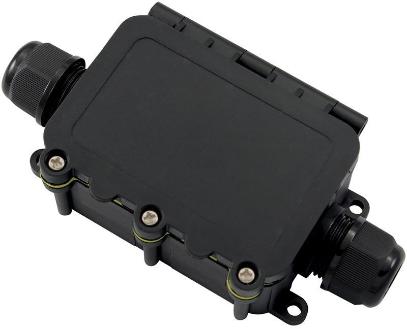 Разклонителна кутия 135x70x40мм IP68, с 2 щуцера Commel, COMMEL, C365-921