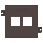 Лицев панел за 2х RJ45 Keystone 55x55 Fenix Cocoa Orinoco EKINEX, EK-KSC-2K-FCC
