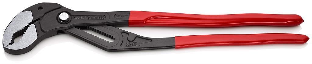 Клещи раздвижени Cobra, червена ръкохватка 560мм, Knipex - K8701560