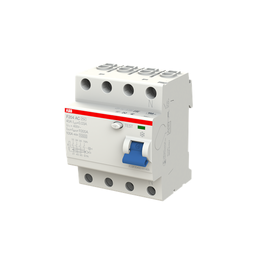 ДТЗ 4P 40A 30mА серия F204 тип AC ABB, 2CSF204001R1400