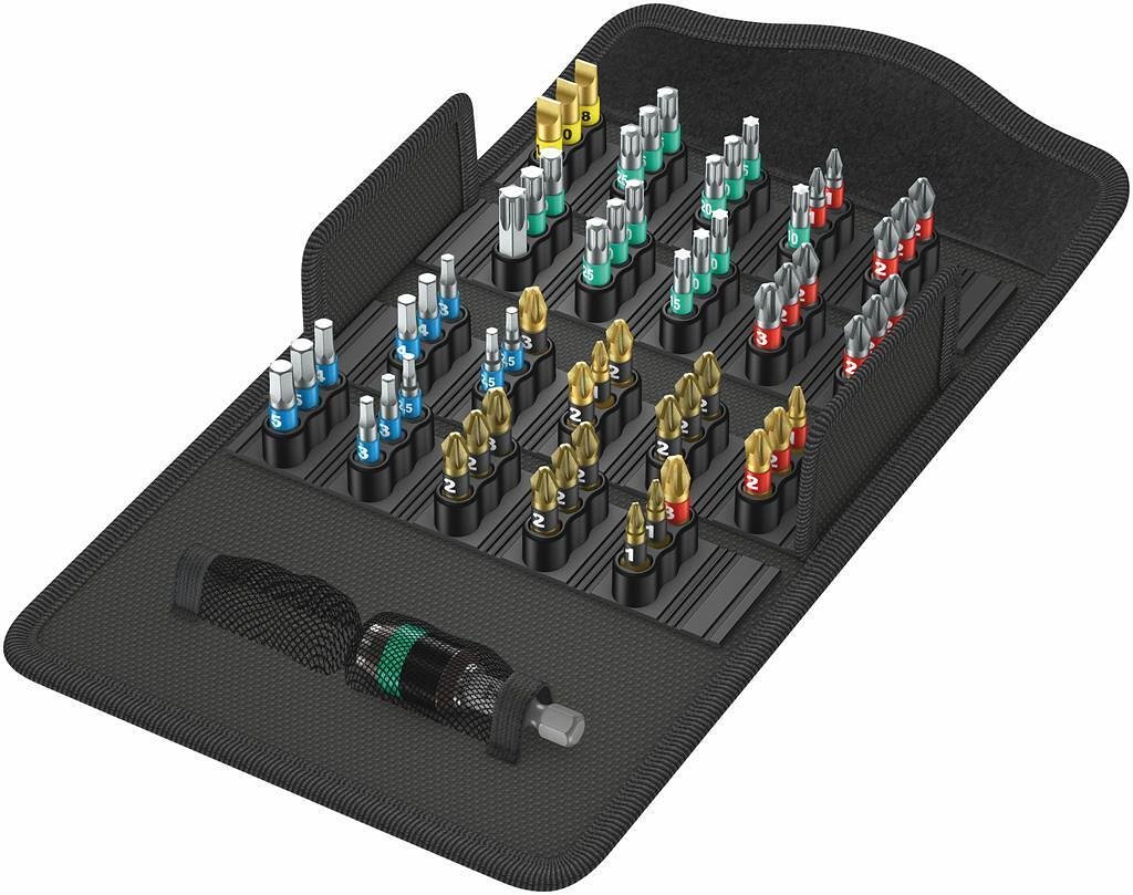 Комплект 60х бита и държач 889/4/1 K, Bit-Safe 61 BiTorsion Wera - W057441