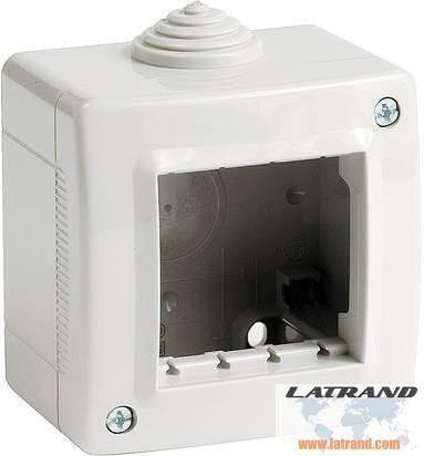 Конзола за открит монтаж без капак IP40 2 мод. цвят Светлосив Classia Bticino - 27402