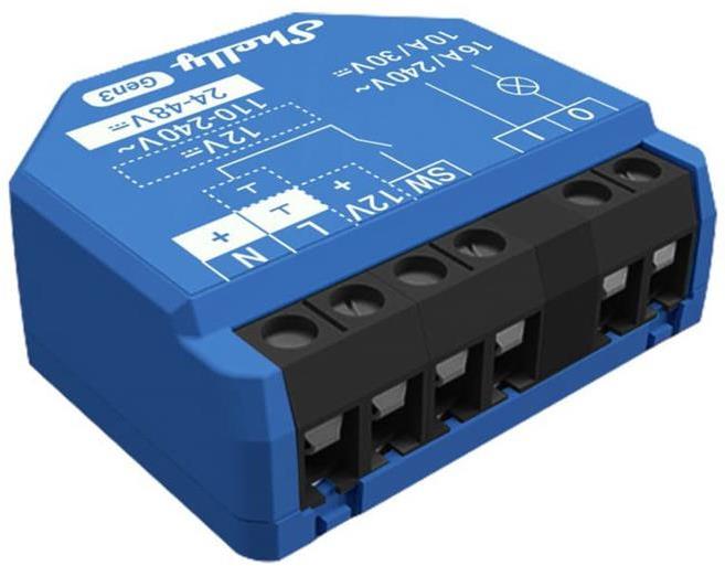 Микромодул Smart реле 1х On/Off 16A изисква неутрала Shelly 1 Gen3 - 261767, SHELLY