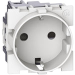 Контакт ШУКО 2P+E 2 мод. 16A детска защита цвят Бял Living Now Bticino - KW4141