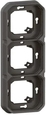 Рамка ТРОЙНА за скрит монтаж цвят Антрацит IP55 Plexo New Legrand, LEGRAND, 69608L