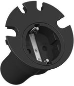 Модул LOOP IN с 1х Шуко за Ф80мм, цвят Черен, Bachmann, BACHMANN, B938.001