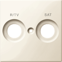 Лицев панел за TV+SAT цвят Крем System M Merten SE /до изчерпване/, SCHNEIDER ELECTRIC, MTN299844