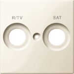 Лицев панел за TV+SAT цвят Крем System M Merten SE /до изчерпване/, SCHNEIDER ELECTRIC, MTN299844