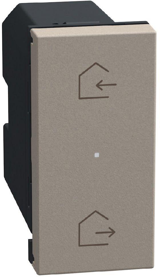 Сценариен ключ "Излизам/Прибирам се" БЕЗжичен 1 мод. Smart с Netatmo цвят Камък Light Now Bticino, NETATMO с LEGRAND & BTICINO, YG4570CWI
