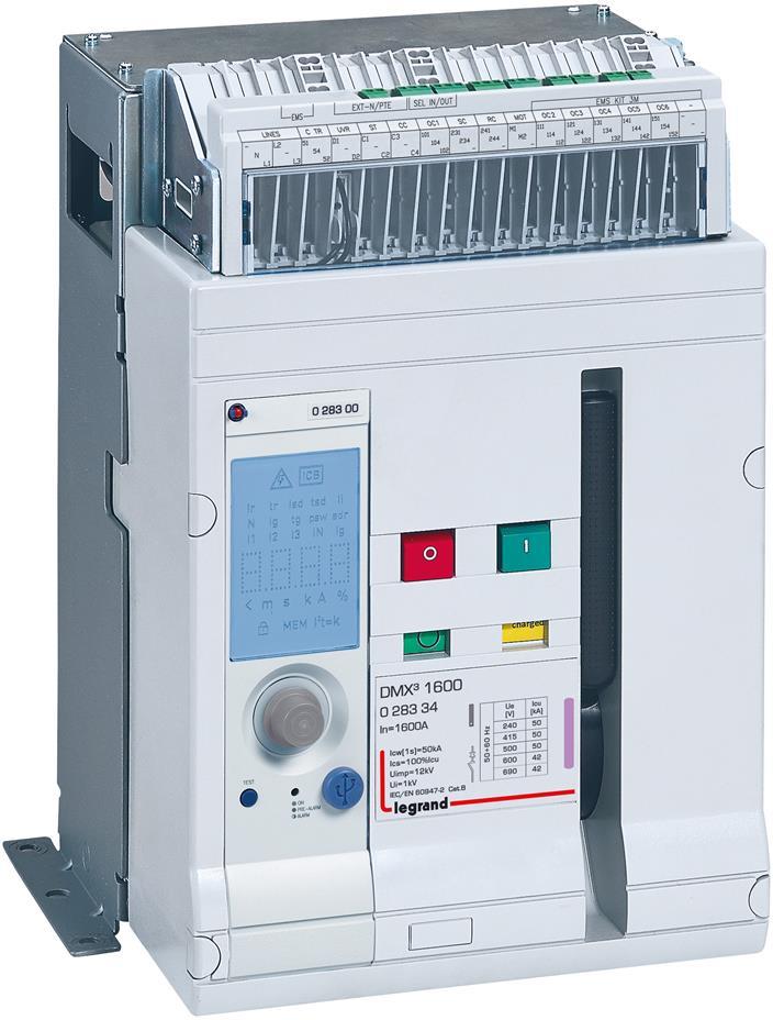 Въздушен прекъсвач DMX³ 1600А 3P 50кА Legrand 028334, LEGRAND НИСКО НАПРЕЖЕНИЕ, V/NDMX3VF/1600A