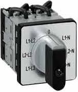 Пакетен превключвател 0-L1N-L2N-L3N-L1L2-L2L3-L3L1 3P 16A Ø22mm Legrand, LEGRAND НИСКО НАПРЕЖЕНИЕ, 14652