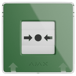 Безжичен ръчен бутон, зелен, ManualCallPoint Ajax, AJAX, 87639.171.NC1