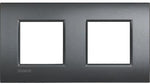 Рамка 2+2 мод. метална Anthracite AIR LL Bticino , BTICINO, LNE4802M2AR