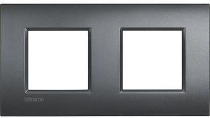 Рамка 2+2 мод. метална Anthracite AIR LL Bticino , BTICINO, LNE4802M2AR