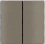 Лицев панел за 2 бутона вертикално 40x80 FF Metal Nickel EKINEX, EK-TRV-GBR