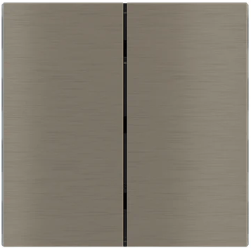 Лицев панел за 2 бутона вертикално 40x80 FF Metal Nickel EKINEX, EK-TRV-GBR