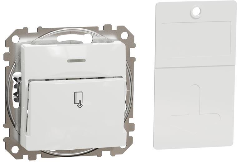 Енергоспестител 1NO c подсветка цвят Бял Sedna SE, SCHNEIDER ELECTRIC, SDD111121