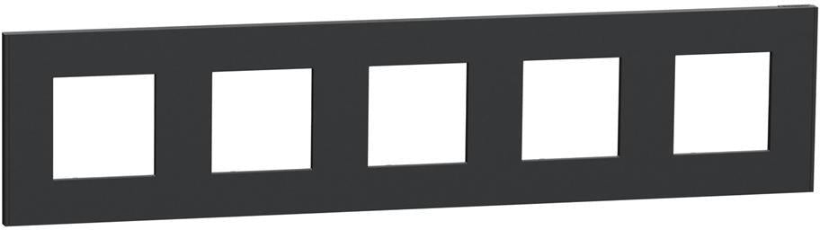 Лицева рамка 5х цвят Антрацит Unica Déco SE, SCHNEIDER ELECTRIC, NU601054