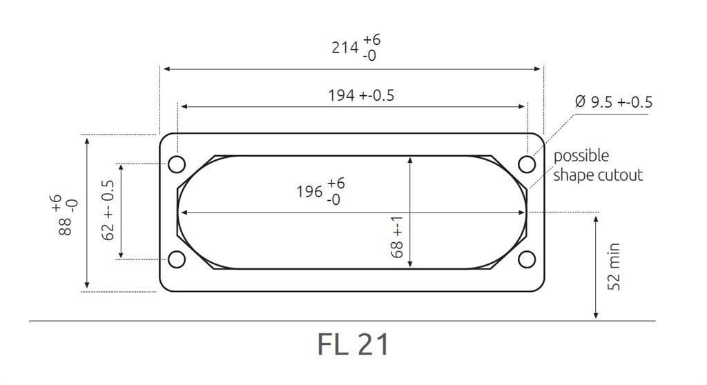 Панел с кабелни входове LMC25 за 25 кабела IP54 сив RAL 7035 MOREK, MBA3F25L11