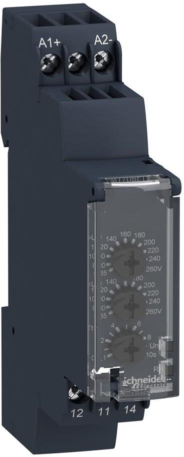 Реле за контрол на напрежение 1P мин+макс праг, 1c/o 5A, 110...240Vac SE, SCHNEIDER ELECTRIC НИСКО НАПРЕЖЕНИЕ, RM17UBE15