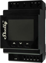 Импулсно Smart реле 2х щори 16A (40A) с мерител за DIN монтаж Shelly PRO Dual Cover PM - 268124S, SHELLY