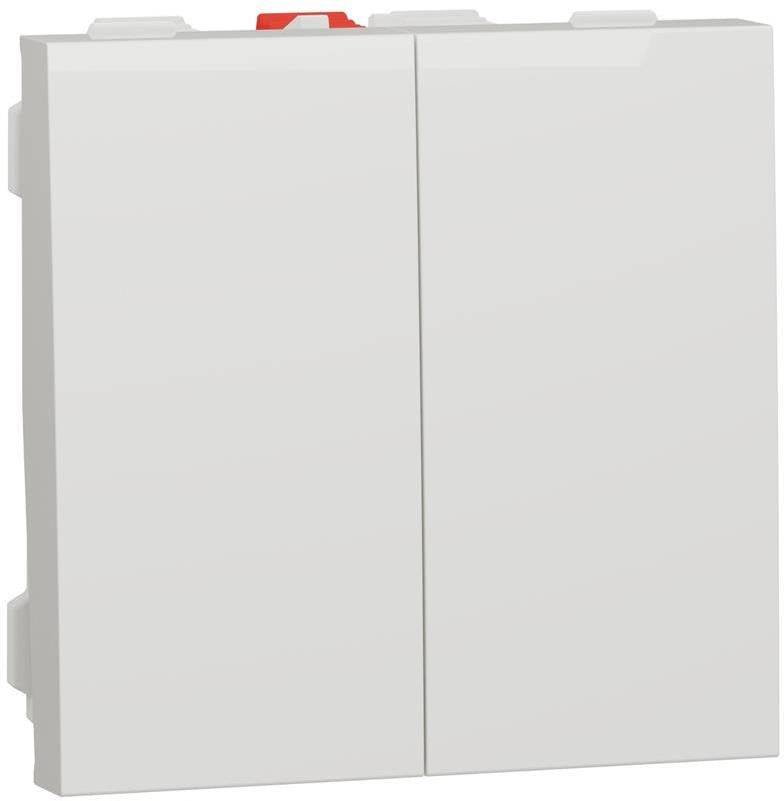 Сериен ключ 2 мод. цвят Бял Unica SE, SCHNEIDER ELECTRIC, NU321118