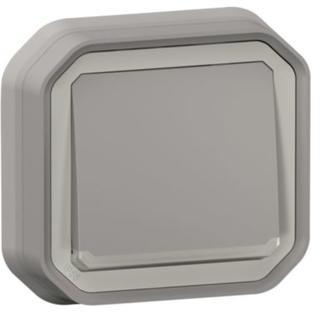 Бутон с подсветка моноблок за скрит монтаж цвят Сив IP55 Plexo New Legrand, LEGRAND, 69832L