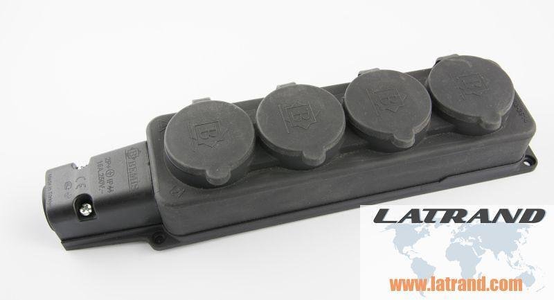BEMIS четирипосочен гумиран  разклонител  IP54 - 3614