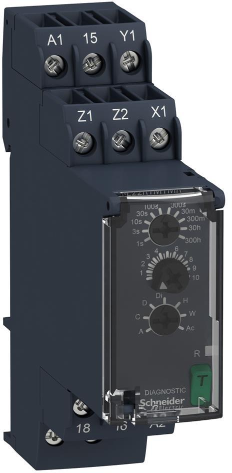 Реле за време, мултифункционално, 18x 0.05s...300h, 1c/o 8A, 24...240Vac/dc SE, SCHNEIDER ELECTRIC НИСКО НАПРЕЖЕНИЕ, RE22R1MYMR