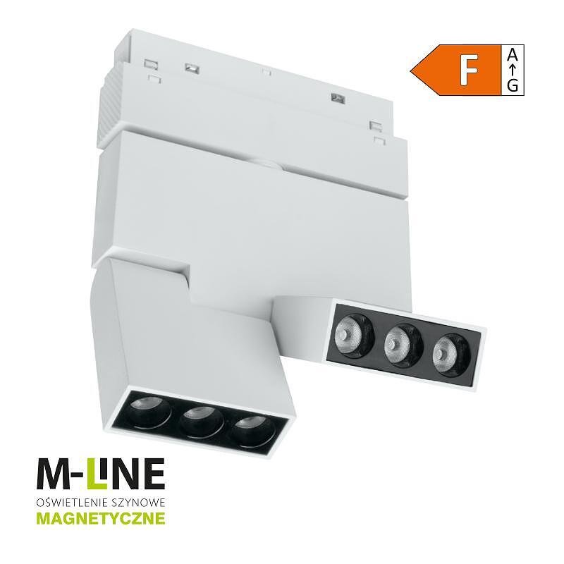 Линейна лампа с магнитен релейен елемент, регулируема M-LINE, бяла, 6 W, 480 lm, 4000 K, DPM, MTL-SPRL2-6W-W