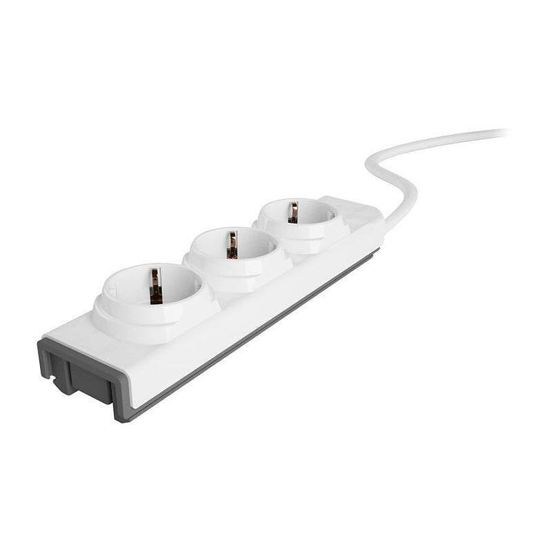 Allocacoc PowerStrip Модулен + Превключвател бял 1 метър кабел-10250/PSMDDE